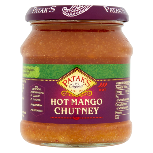 PATAK'S THE ORIGINAL HOT MANGO CHUTNEY 340G