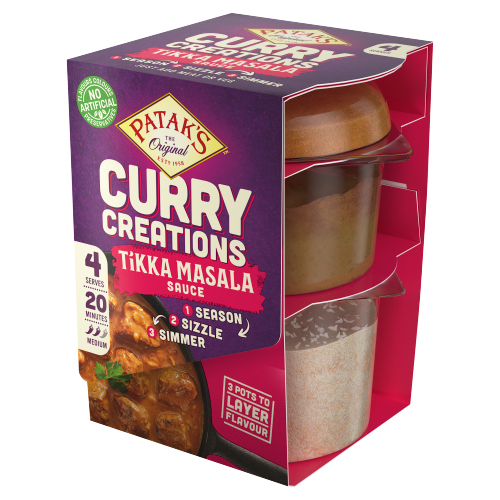 PATAK'S TIKKA MASALA CURRY CREATIONS SAUCE KIT 160G