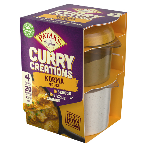 PATAK'S KORMA CURRY CREATIONS SAUCE KIT 160G