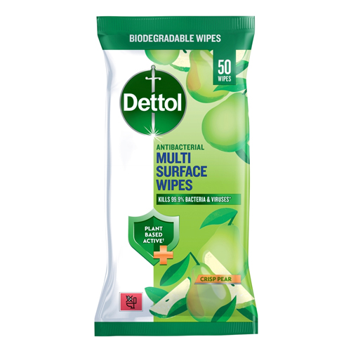DETTOL TRU CLEAN AB WIPES CRISP PEAR 50S