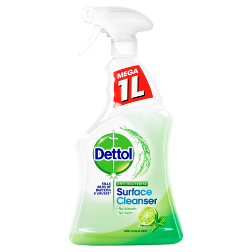 DETTOL ANTI-BAC SURFACE CLEANSER LIME & MINT TRIGGER 1L