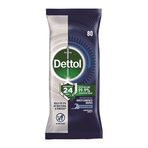 DETTOL ANTIBACTERIAL WIPES PROTECT 24 80S