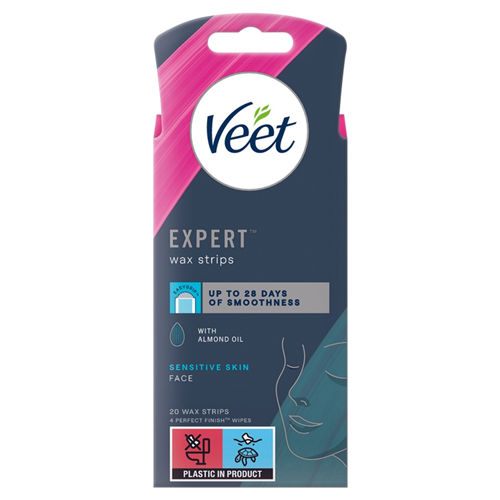 VEET EXPERT WAX STRIPS FACE SENSITIVE 6X 20S