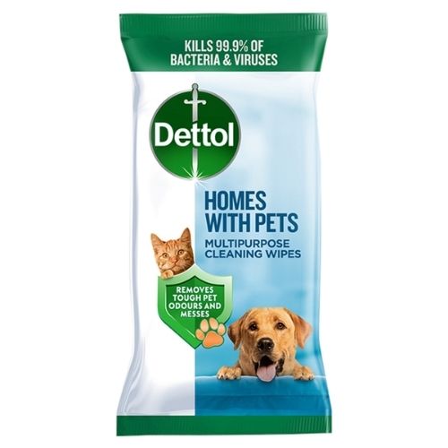 DETTOL HOMES WITH PETS FRESH BREEZE MULTIPURPOSE CLEANING WIPES 50S