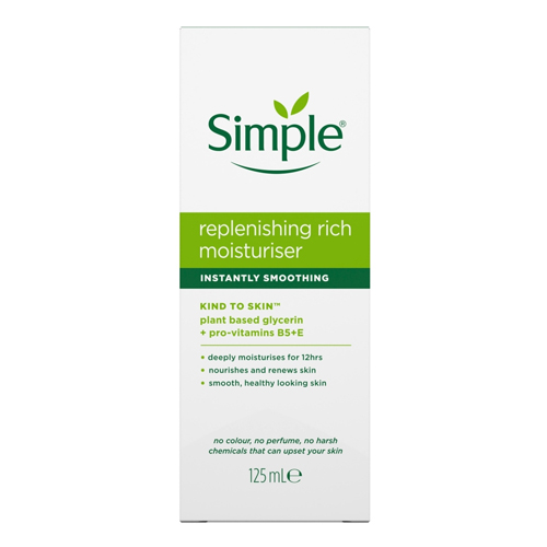 SIMPLE KTS REPLENISHING RICH MOISTURISER 125ML