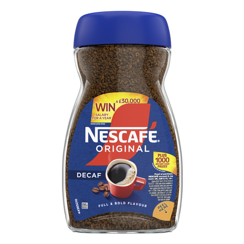 NESCAFE ORIGINAL DECAF INSTANT COFFEE 6X 100G