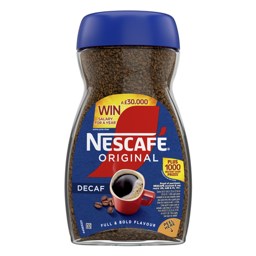 NESCAFE ORIGINAL DECAF INSTANT COFFEE 200G