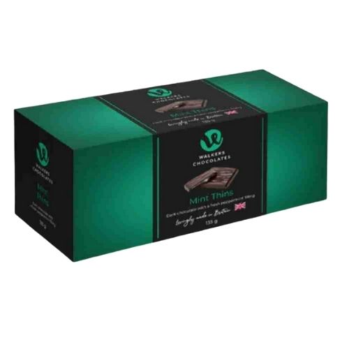 WALKERS DARK CHOCOLATES MINT CREAM THINS 135G