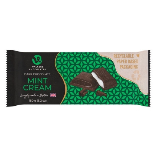 WALKERS CHOCOLATES MINT CREAM DARK CHOCOLATE 150G