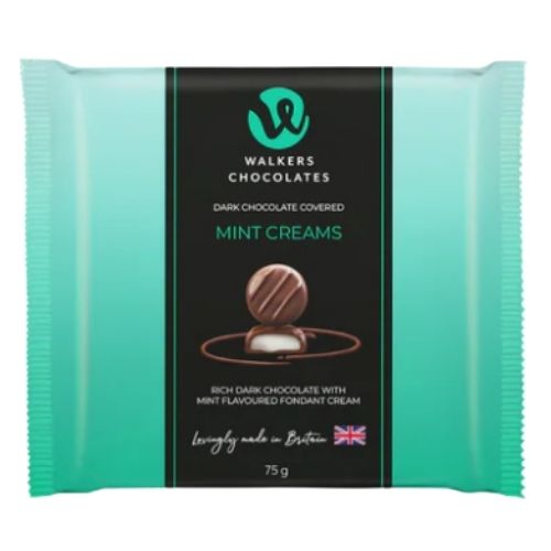 WALKERS DARK CHOCOLATE MINT CREAMS FLOW WRAP 75G