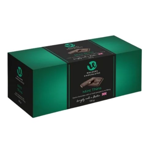WALKERS DARK CHOCOLATE MINT SQUARE 135G
