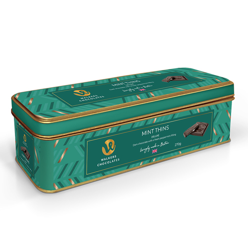 WALKERS AFTER DINNER MINT CREAM THINS TIN 270G