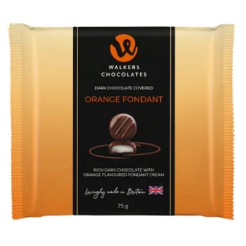 WALKERS MILK CHOCOLATE ORANGE CREAM FLOW WRAP 75G