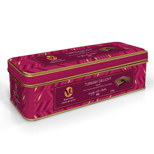WALKERS TURKISH DELIGHT THINS TIN 270G