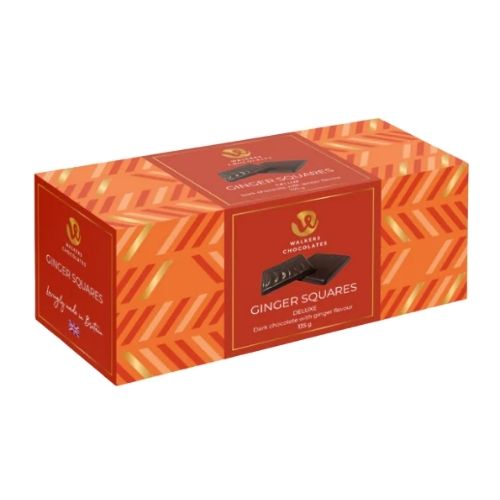 WALKERS DARK CHOCOLATE GINGER SQUARE 135G