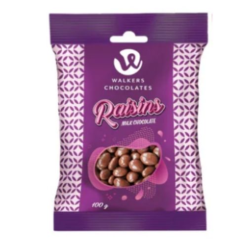 WALKERS MILK CHOCOLATE RAISINS 100G