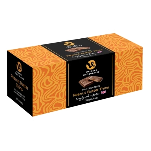 WALKERS MILK CHOCOLATE PEANUT BUTTER THINS 135G