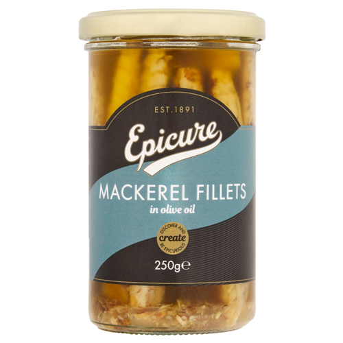 EPICURE MACKEREL IN OLIVE OIL 250G