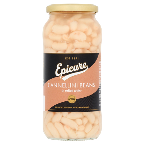 EPICURE CANNELLINI BEANS IN SLTED WATER 540G