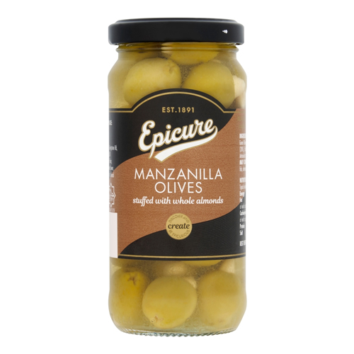 EPICURE MANZANILLA OLIVES IN ALMONDS 235G