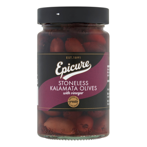 EPICURE STONELESS KALAMATA  OLIVES 6X 290G