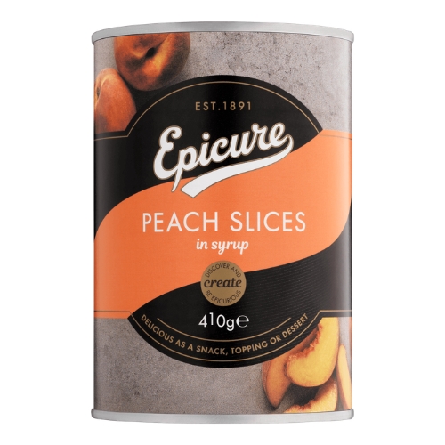 EPICURE PEACH SLICES IN SYRUP 410G