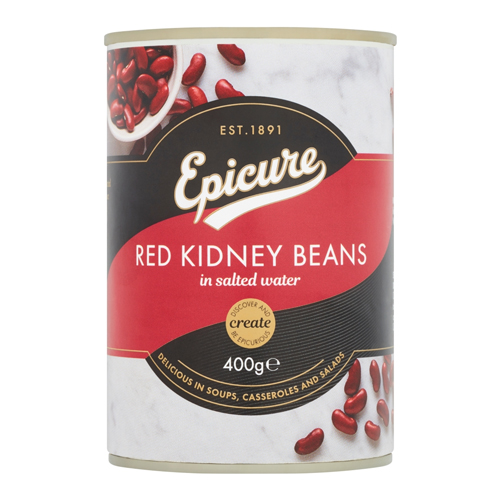 EPICURE RED KIDNEY BEANS IN SALTED WATER 400G