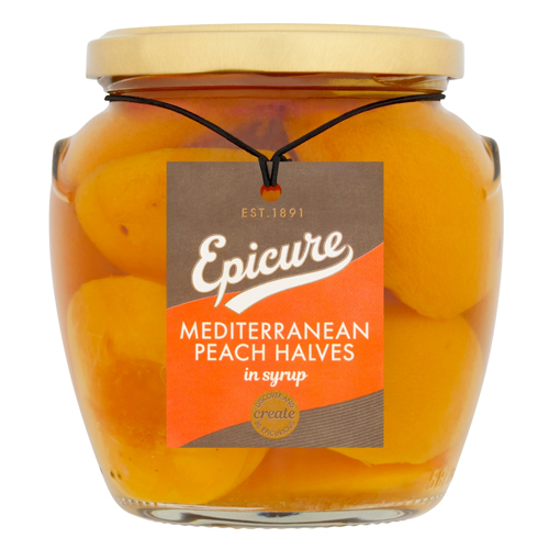 EPICURE MED PEACH HALVES IN SYRUP 540G
