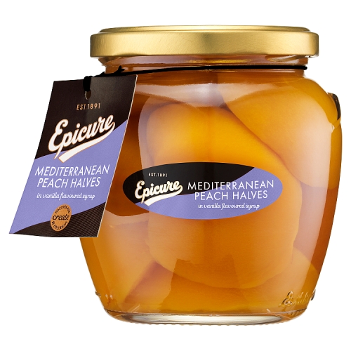 EPICURE MED PEACH HALVES 2 JUICES 550G