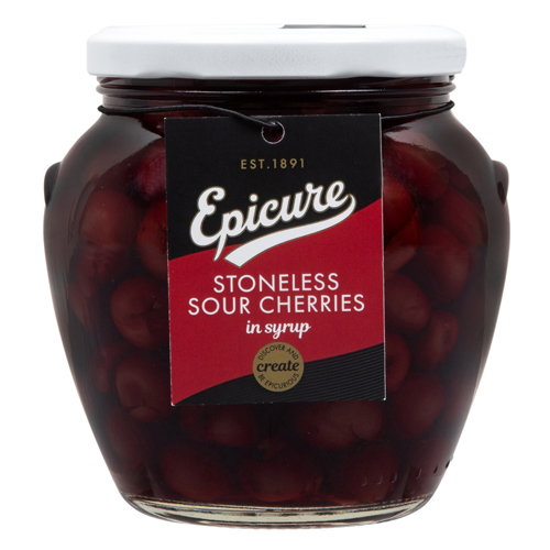 EPICURE STONELESS SOUR CHERRIES 570G