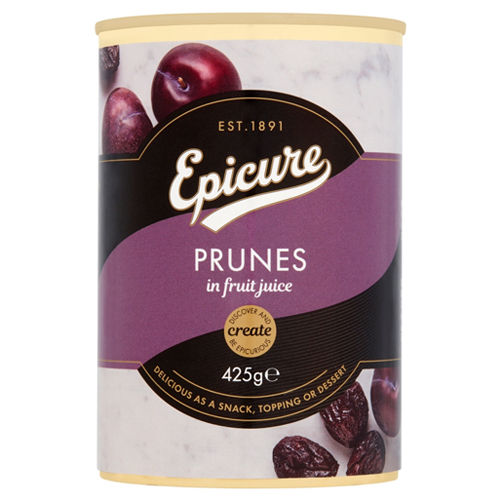 EPICURE PRUNES IN FRUIT JUICE 425G