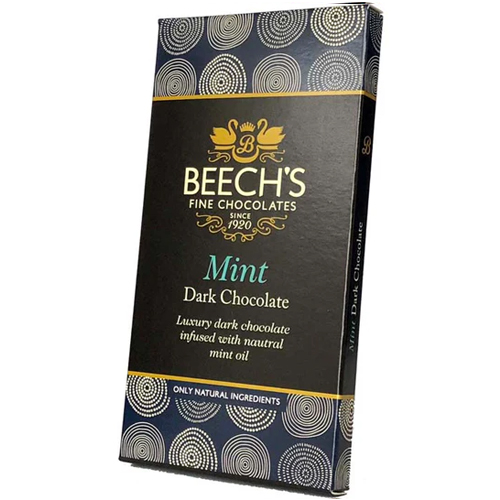 BEECHS MINT DARK CHOCOLATE BAR 60G