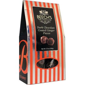 BEECHS DARK CHOCOLATE COATED STEM GINGER 100G