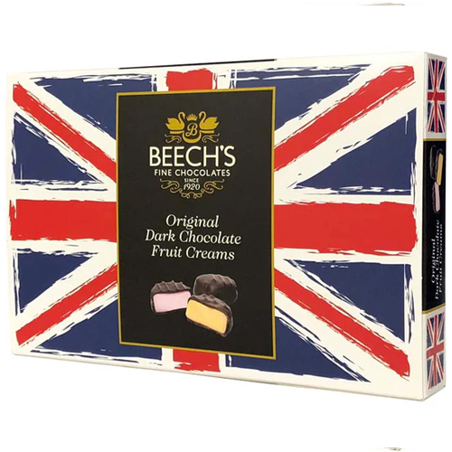 BEECHS FLAG ORIGINAL DARK CHOCOLATE FRUIT CREAMS 150G