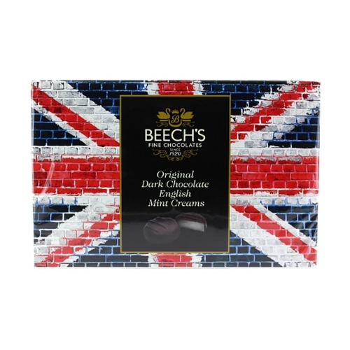 BEECHS FLAG ORIGINAL DARK CHOCOLATE ENGLISH MINT CREAMS 150G