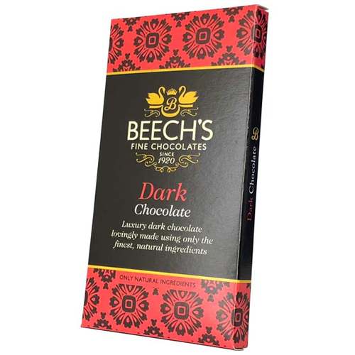 BEECHS BRITISH FLAG DARK CHOCOLATE BAR 60G
