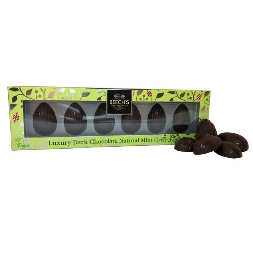 BEECHS DARK CHOCOLATE MINT CRISP MINI EGGS 60G
