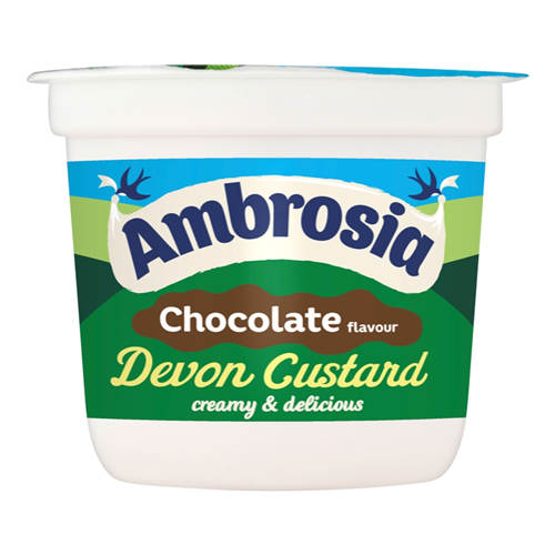 AMBROSIA READY TO EAT CHOCOLATE FLAVOUR DEVON CUSTARD POT 120G