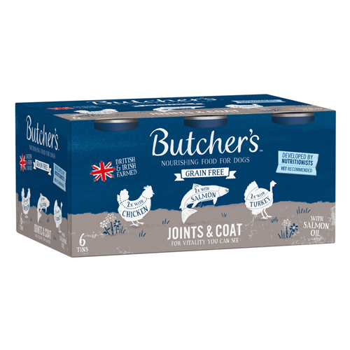 BUTCHERS DOG JOINT & COAT TIN 2.34KG