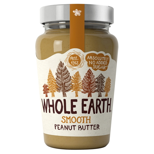 WHOLE EARTH SMOOTH PEANUT BUTTER 340G