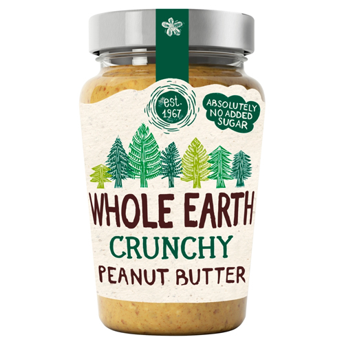 WHOLE EARTH CRUNCHY PEANUT BUTTER 340G