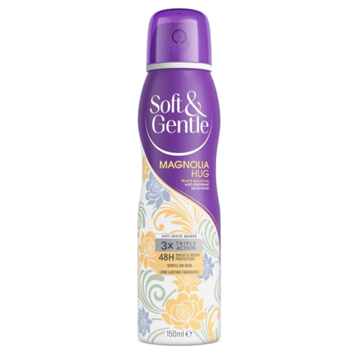 SOFT & GENTLE MAGNOLIA HUG PEAR & MAGNOLIA ANTI-PERSPIRANT DEODORANT 150ML