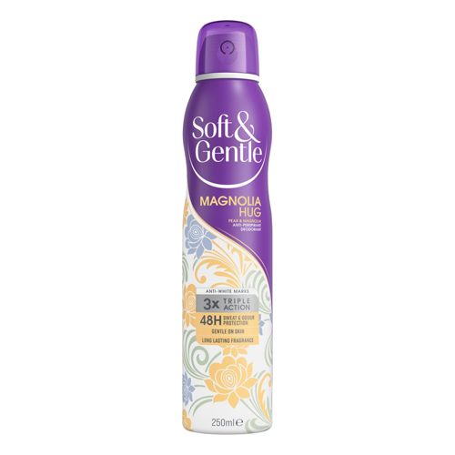 SOFT & GENTLE MAGNOLIA HUG PEAR & MAGNOLIA ANTI-PERSPIRANT DEODORANT 250ML