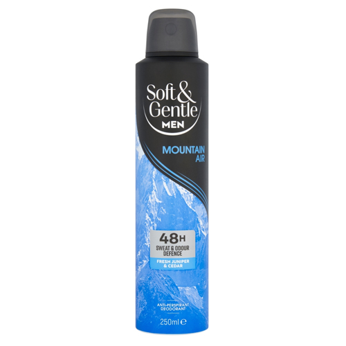 SOFT & GENTLE MEN MOUNTAIN AIR ANTI-PERSPIRANT DEODORANT 250ML