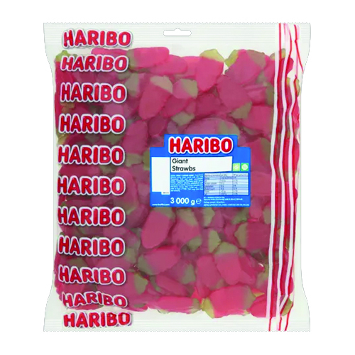 HARIBO GIANT STRAWBS 3KG