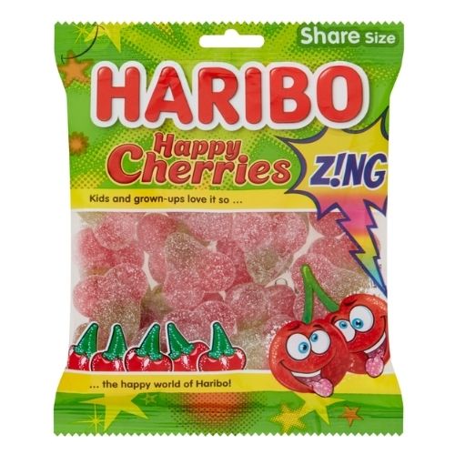 HARIBO HAPPY CHERRIES Z!NG BAG 160G