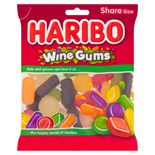 HARIBO WINE GUMS BAG 160G