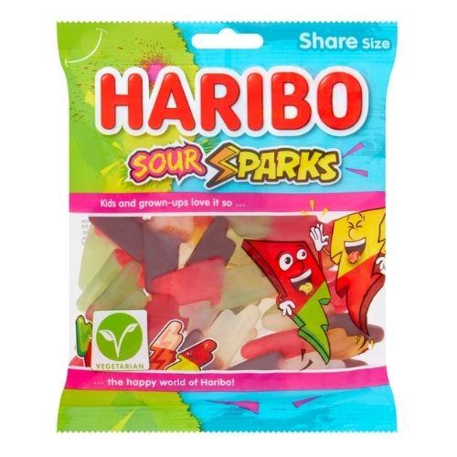 HARIBO SOUR SPARKS BAG 160G