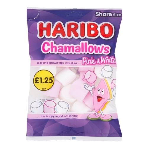 HARIBO CHAMALLOWS BAG PMP £1.25 140G