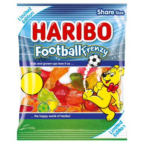 HARIBO FOOTBALL FRENZY PMP £ 1.25 140G- LAUNCH APRIL-2026